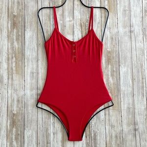 Tavik Swim Ribbed LILA One Piece